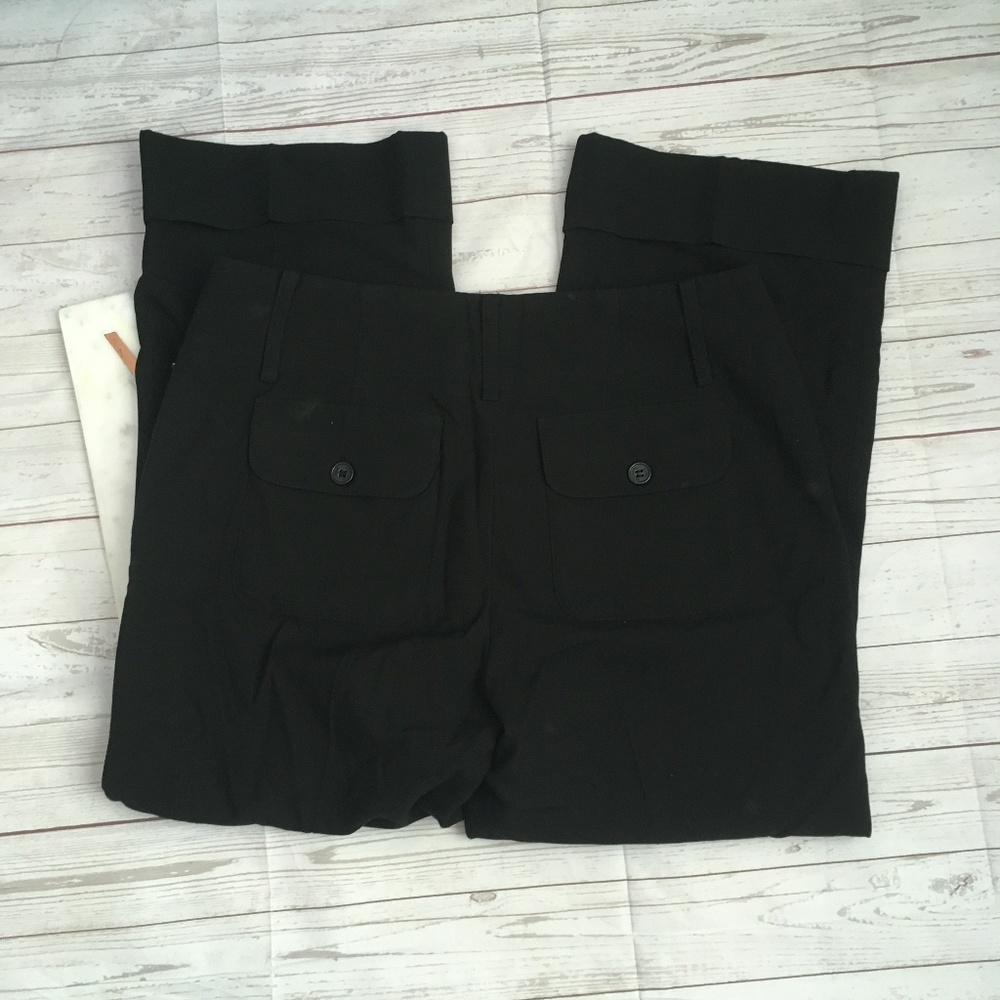 michael kors womens 2 cuffed cropped pants black b - Picture 5 of 5